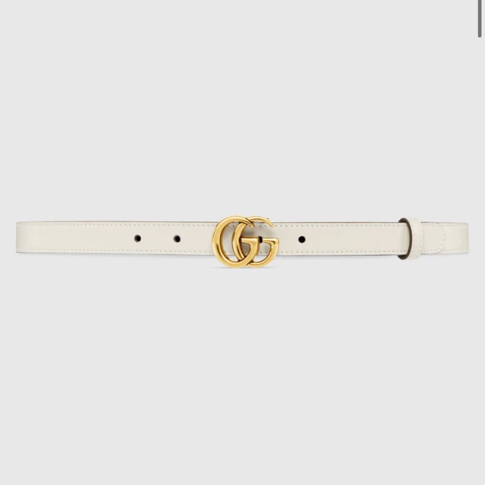 COPY - Gucci Double G Leather Belt